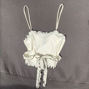 Cropped Tank with Tie